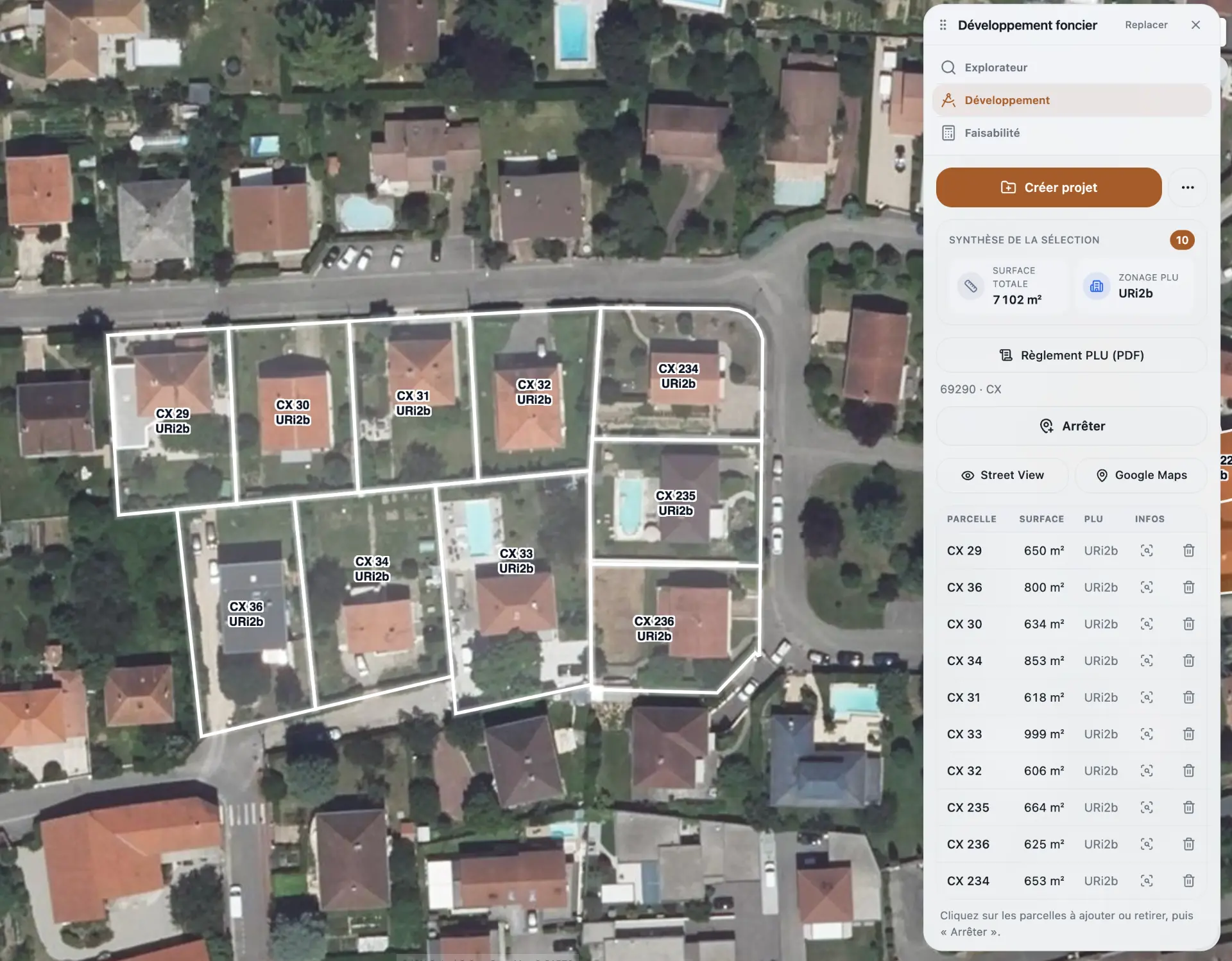 CRM foncier Alfonce avec propriétaires, tâches et documents